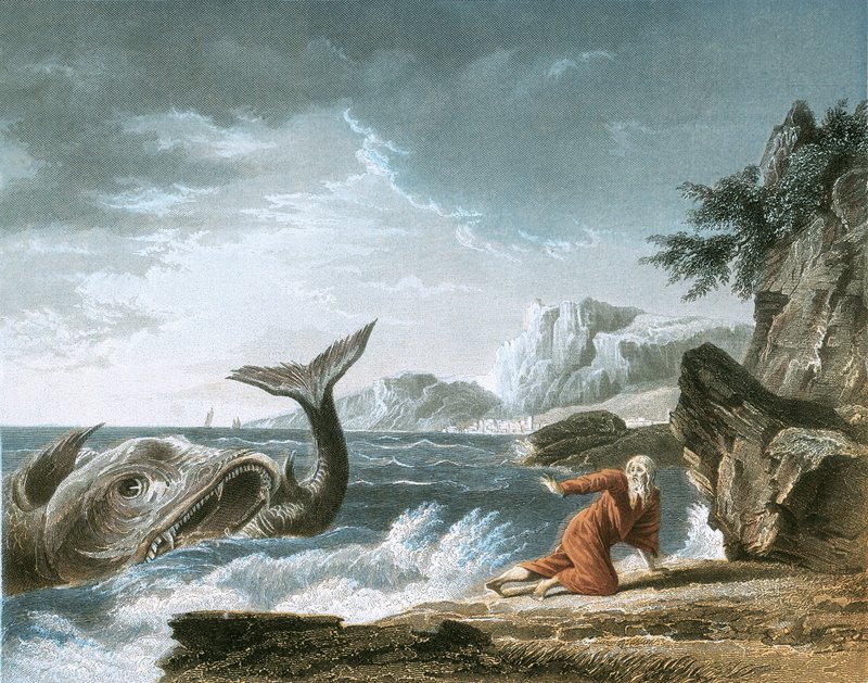 Jonah Vomited Out by the Whale onto Dry Land by Claude Joseph Vernet
