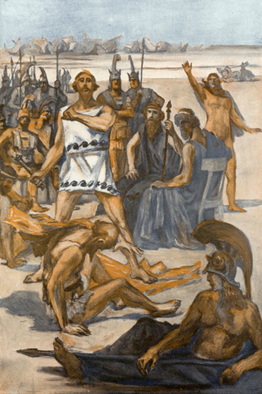 Illustration for the Iliad by Homer by Clement Goutier