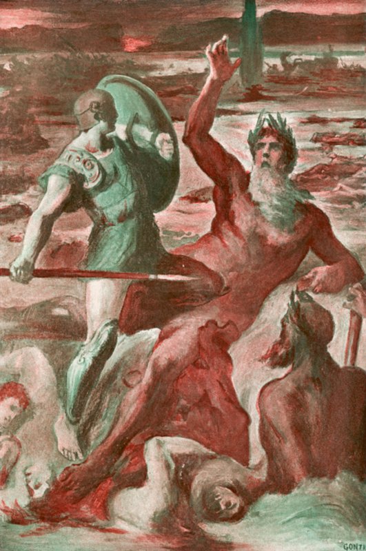 Illustration for the Iliad by Homer by Clement Goutier