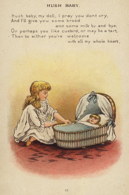 Nursery Rhyme: Hush Baby (chromolithograph) by Constance Haslewood