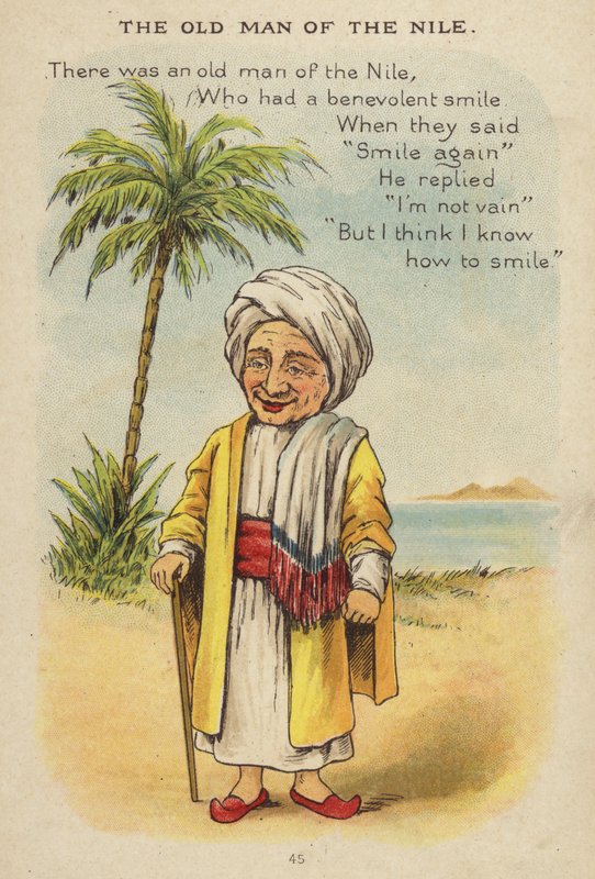 Nursery rhyme: The Old Man Of The Nile by Constance Haslewood