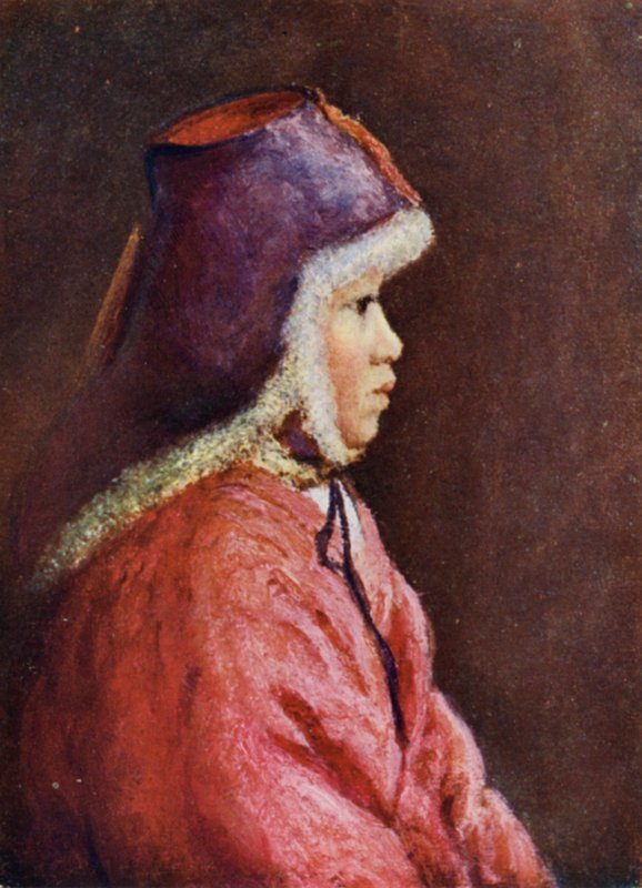 A Korean girl in winter dress by Constance J.D. Coulson