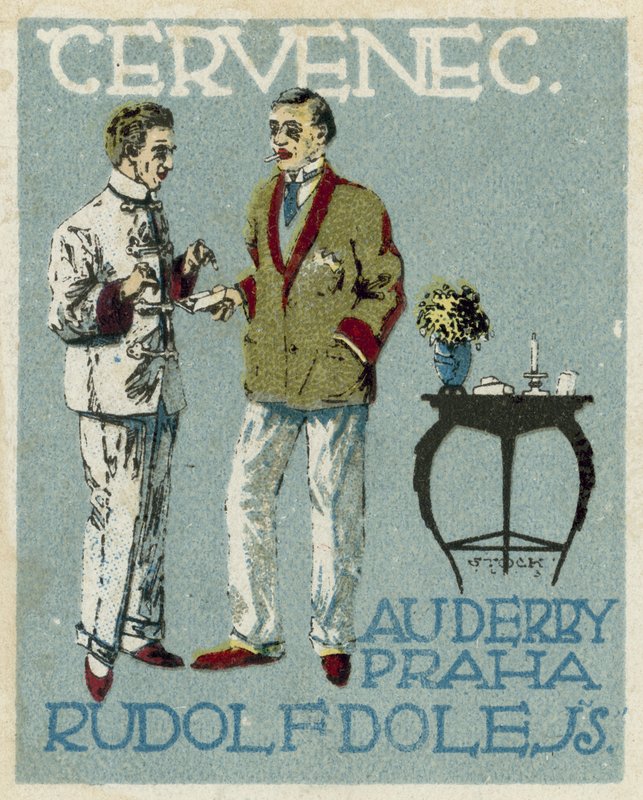 July. Au Derby Rudolf Dole fashions, Prague by Czech School