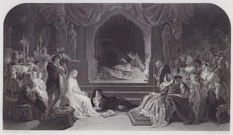 Hamlet by Daniel (after) Maclise