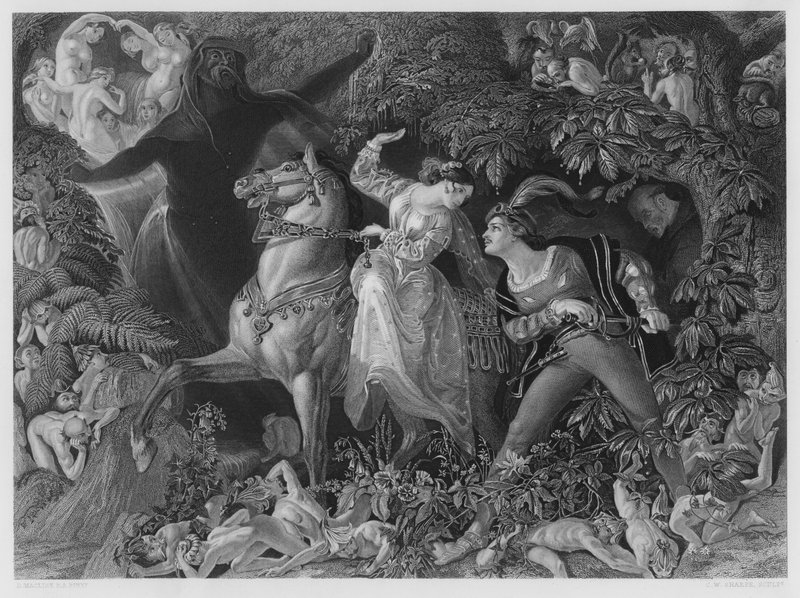 Undine, from the picture in the Royal Collection by Daniel (after) Maclise