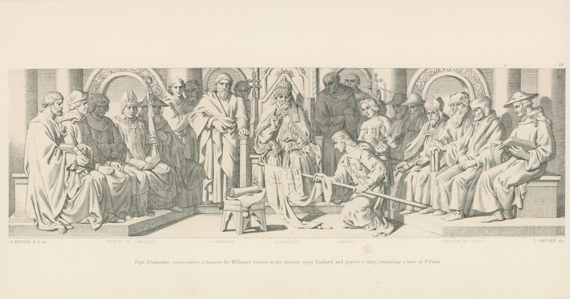 Pope Alexander Consecrates a Banner for William