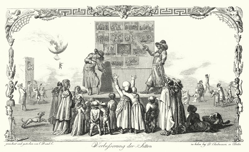 Moral Improvement (engraving) by Daniel Nikolaus (after) Chodowiecki