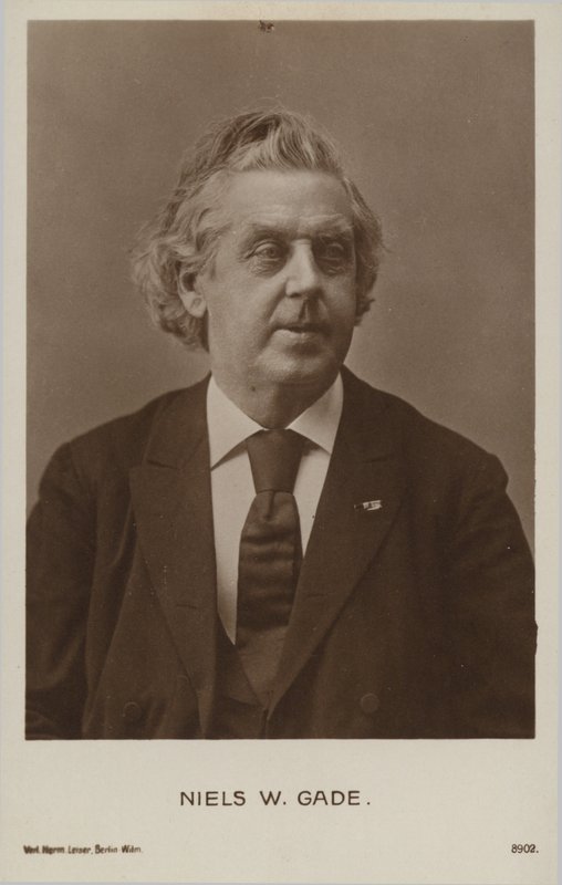 Niels Wilhelm Gade, Danish composer, conductor, violinist, organist and teacher (1817-1890) by Danish Photographer
