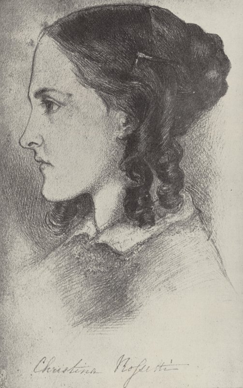 Christina Rossetti, English Poet by Dante Gabriel Charles Rossetti