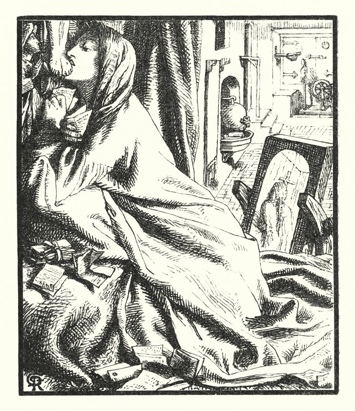Mariana in the South by Dante Gabriel (after) Rossetti
