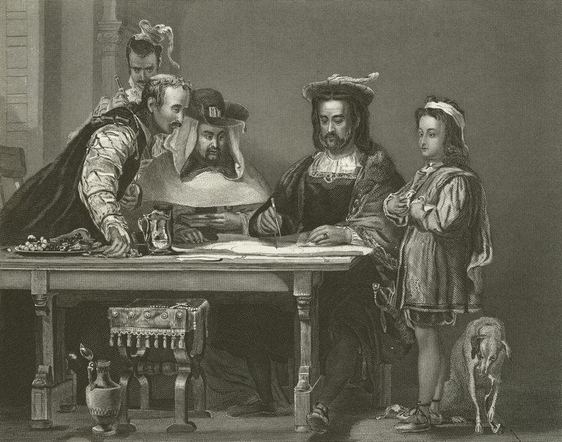 Columbus Planning the Discovery of America, 15th Century by David Wilkie