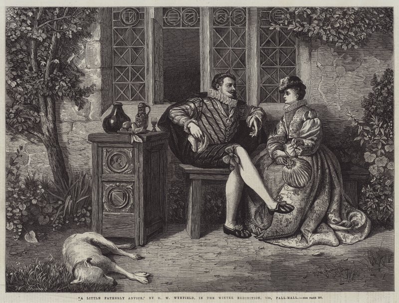 A Little Fatherly Advice by David Wilkie