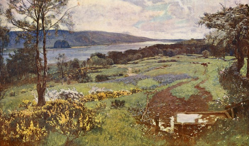 The Clyde, showing Dumbarton Rock by David (after) Murray