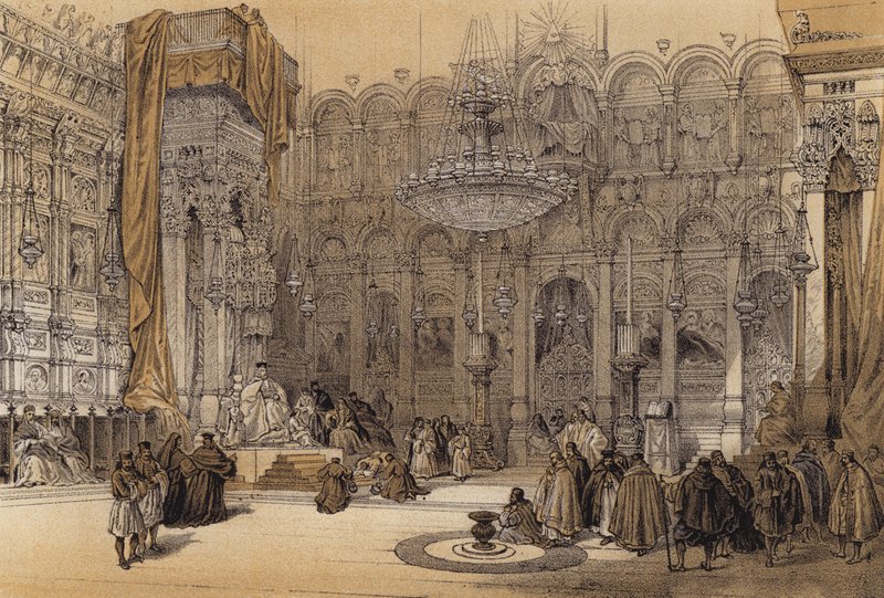 Greek Church of the Holy Sepulchre by David (after) Roberts