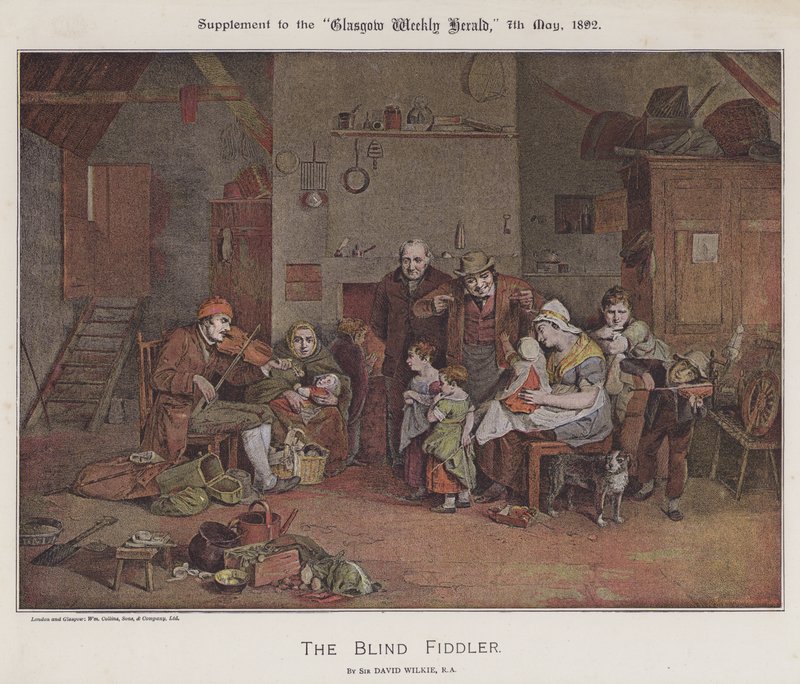 The Blind Fiddler by David (after) Wilkie