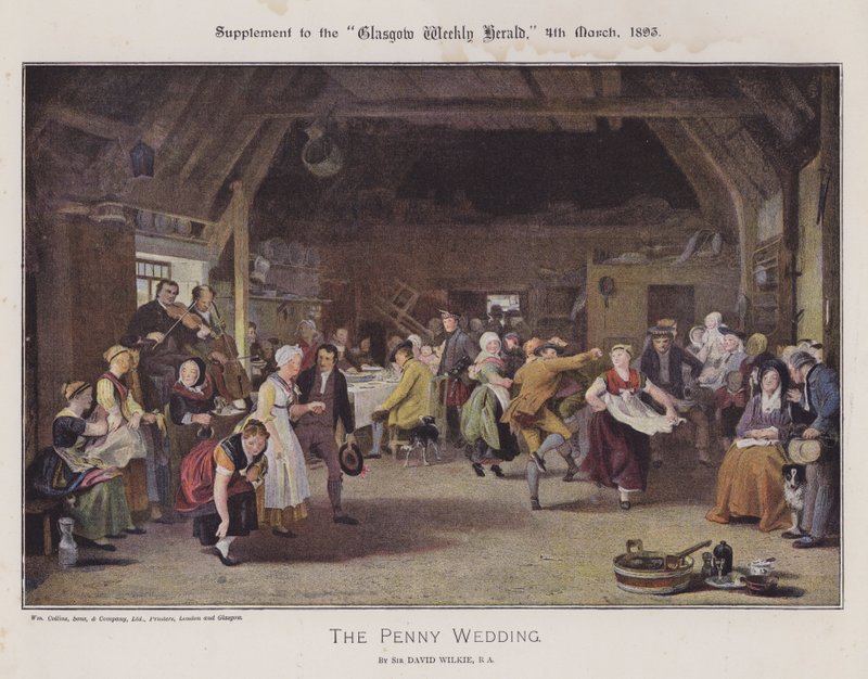 The Penny Wedding by David (after) Wilkie