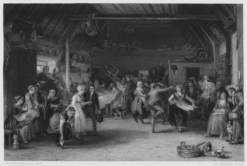 The Penny Wedding (from the picture in the Royal Collection) by David (after) Wilkie