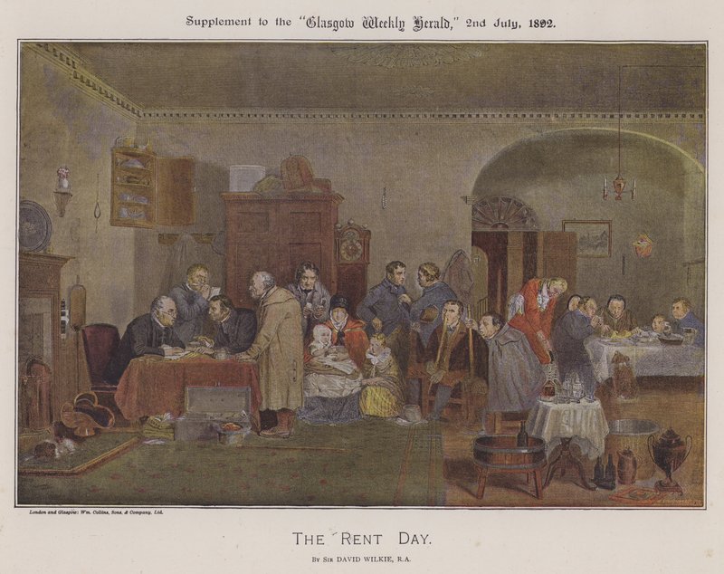 The Rent Day by David (after) Wilkie