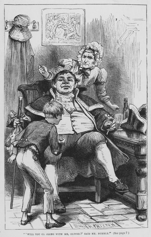 Illustration for Oliver Twist by Charles Dickens by David Henry Friston