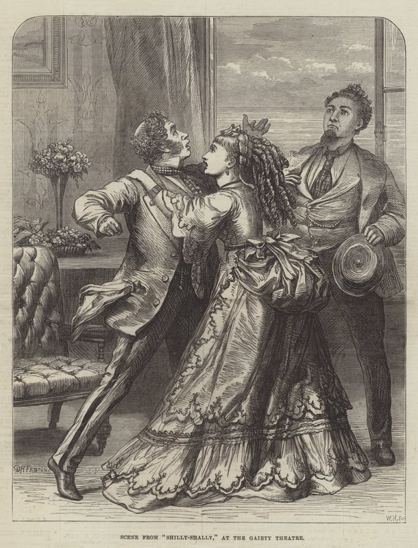 Scene from Shilly-Shally, at the Gaiety Theatre by David Henry Friston