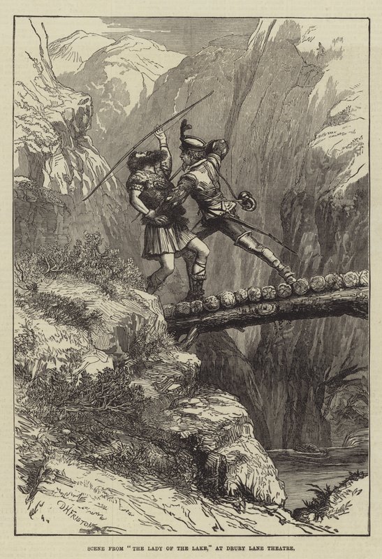 Scene from The Lady of the Lake, at Drury Lane Theatre by David Henry Friston