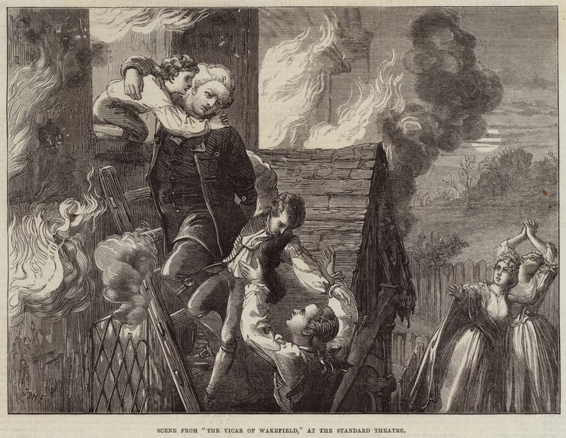 Scene from The Vicar of Wakefield, at the Standard Theatre by David Henry Friston
