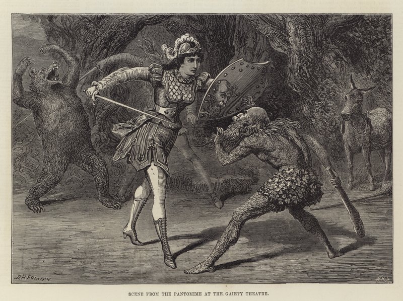 Scene from the Pantomime at the Gaiety Theatre by David Henry Friston