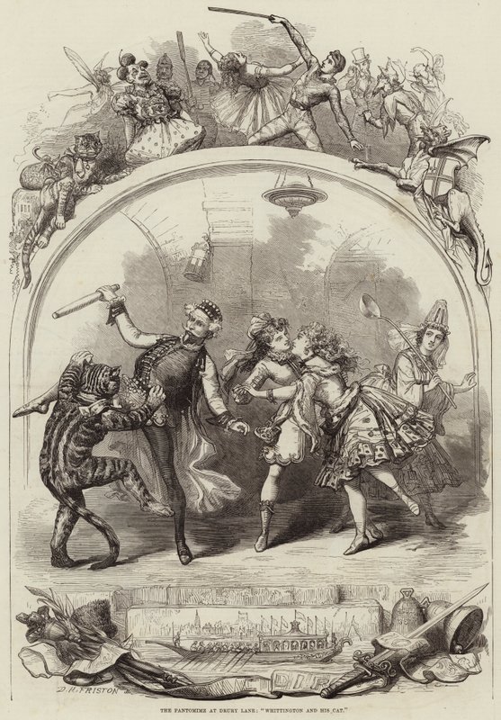 The Pantomime at Drury Lane, Whittington and his Cat by David Henry Friston