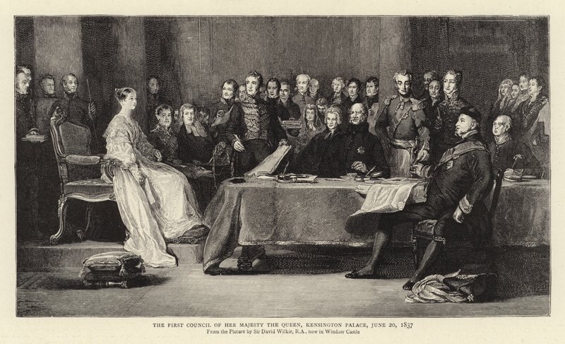 The First Council of Her Majesty the Queen, Kensington Palace by David Wilkie
