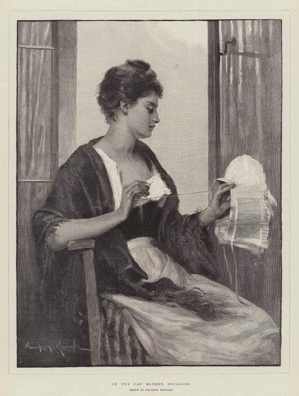 In the Cap Market, Boulogne by Davidson Knowles