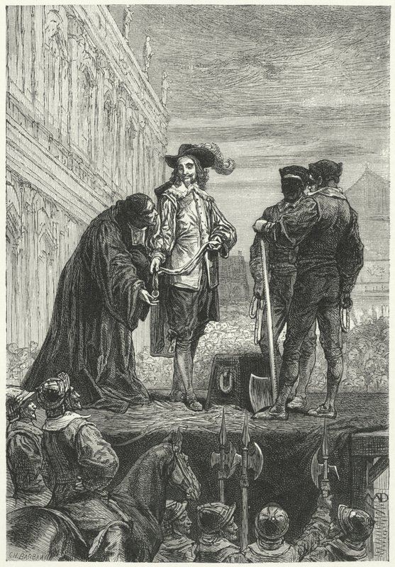 Execution of King Charles I by Diogene Ulysse Napoleon Maillart