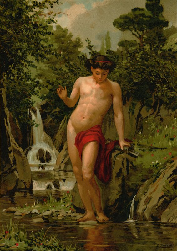 Narcissus in Love with His Own Reflection by Dionisio Baixeras Verdaguer