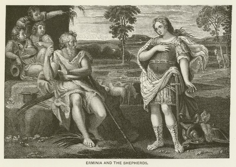Erminia and the Shepherds by Domenichino