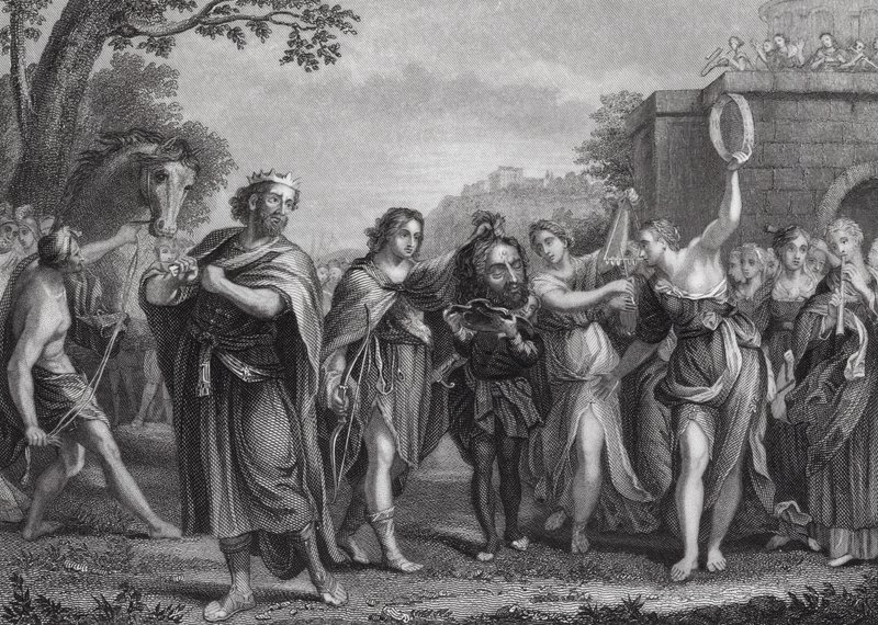 The Triumph of David by Domenichino (1581 1641) (after)
