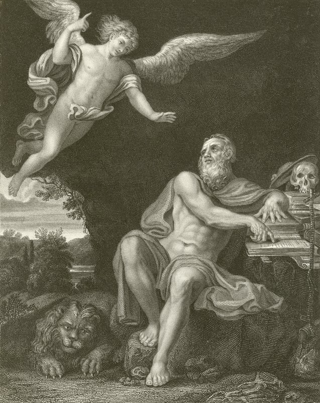 St Jerome with the Angel by Domenichino