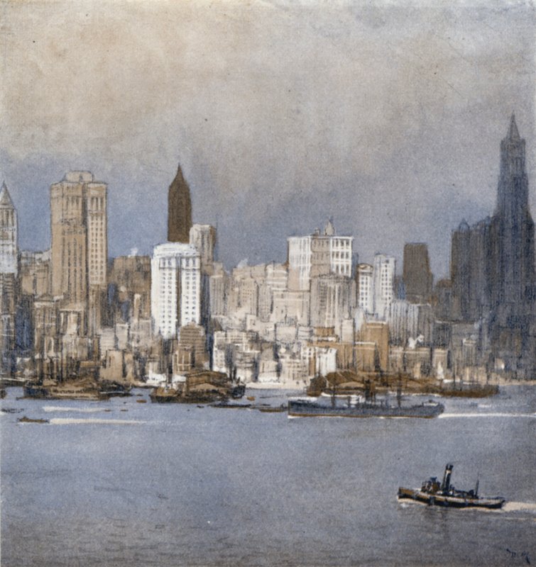 New York from the Bay by Donald (after) Maxwell