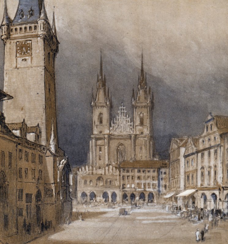 Prague and its Town Hall by Donald (after) Maxwell