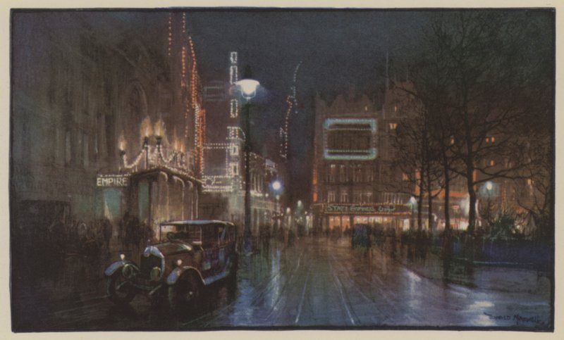 The Dazzle of Leicester Square by Donald Maxwell