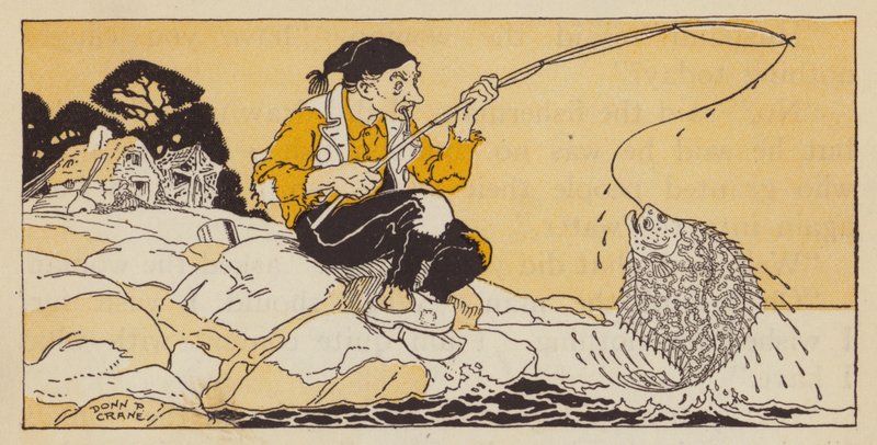 The Fisherman and His Wife, German fairy tale by Donn P. Crane