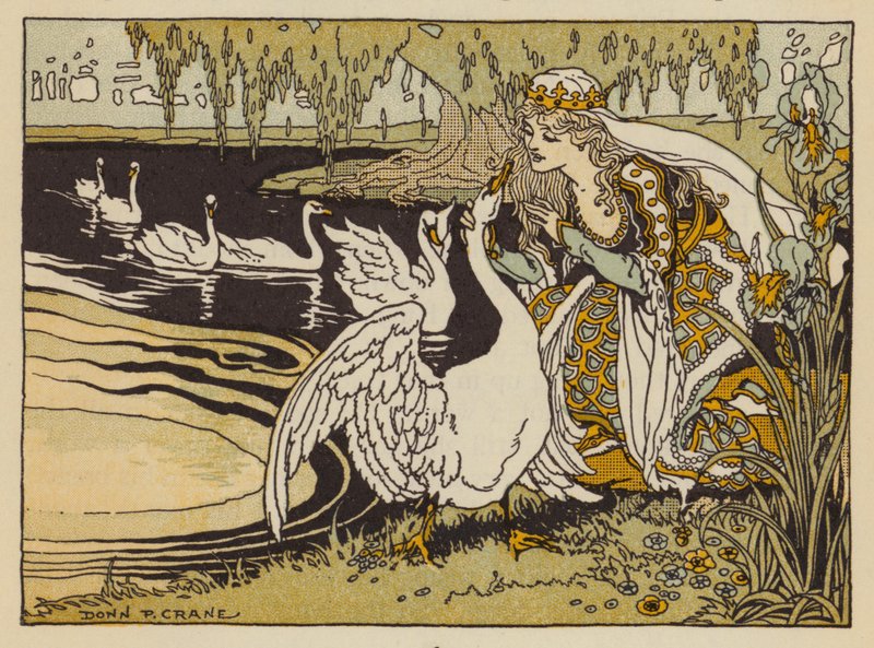 The Six Swans, German fairy tale by Donn P. Crane