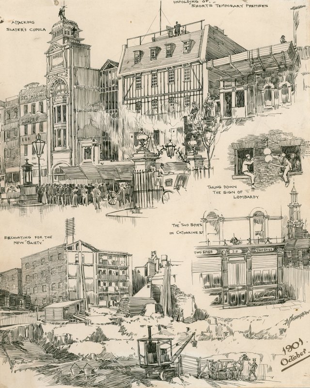 Sketches of London from October 1901 by Douglas Macpherson