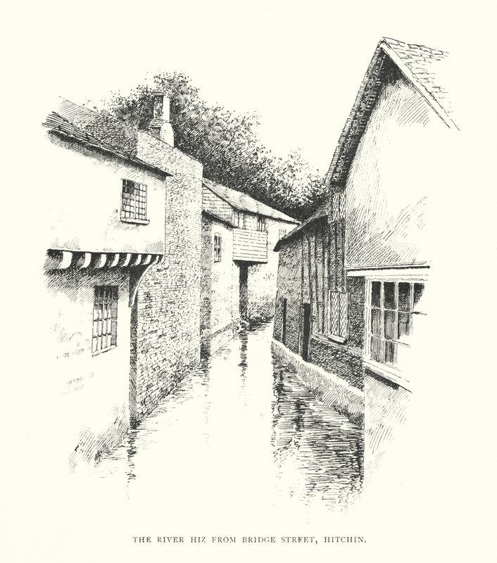 The River Hiz from Bridge Street, Hitchin by Duncan Moul