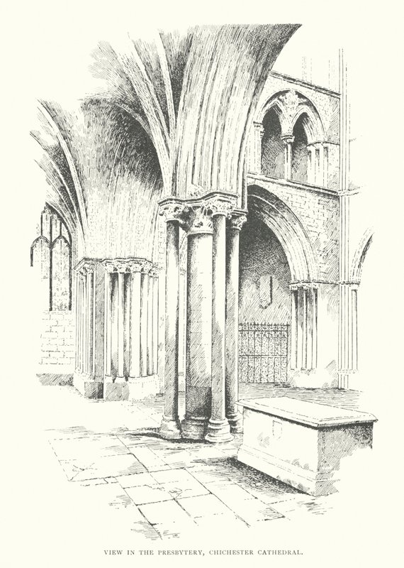 View in the presbytery, Chichester Cathedral by Duncan Moul