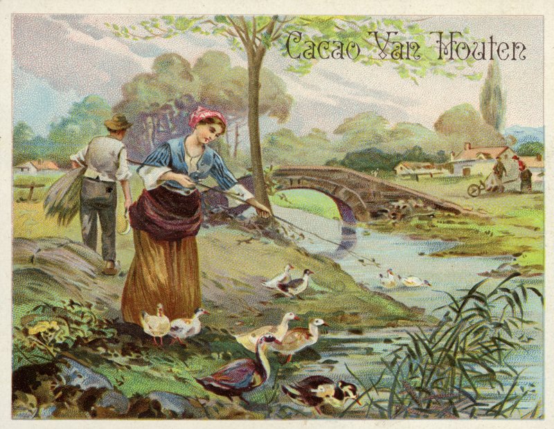Duck keeping by Dutch School