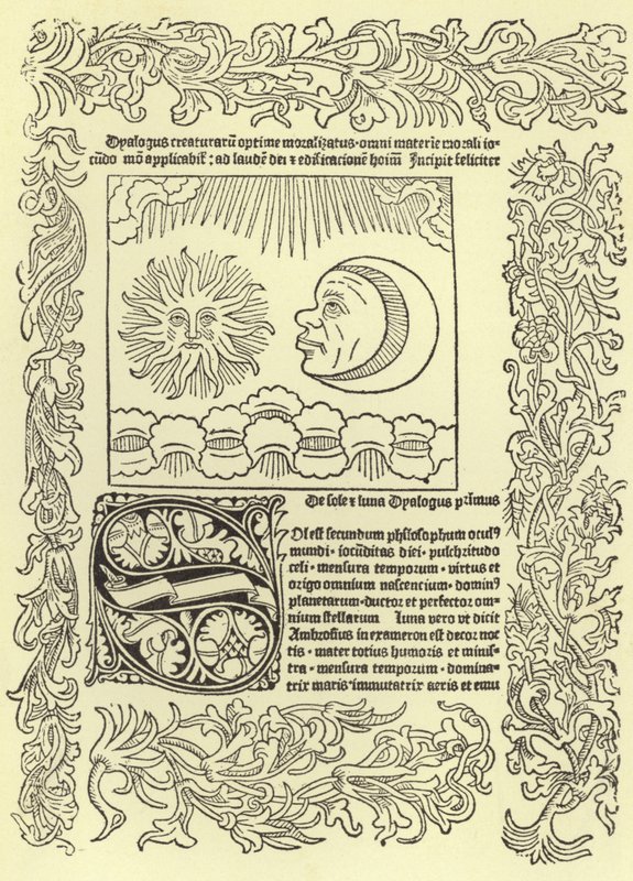 Page from the Dialogus Creaturarum by Dutch School