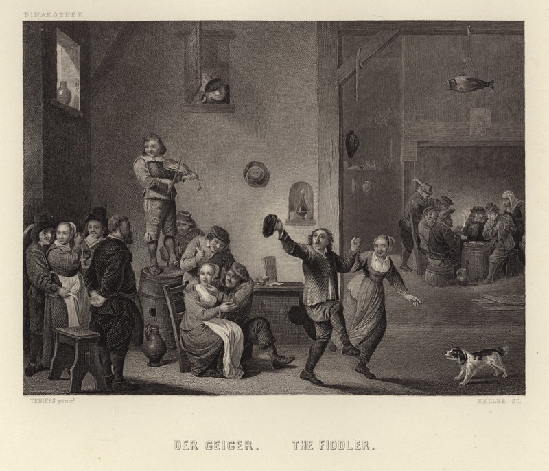 The Fiddler by Dutch School