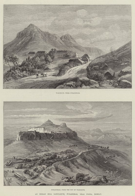 An Indian Hill Sanitarium, Purandhar, near Poona, Bombay by E. Jennings