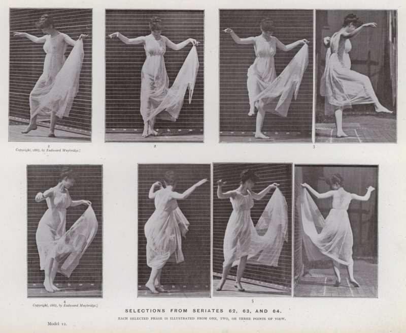 The Human Figure in Motion: Selections from series 62, 63, and 64 by Eadweard Muybridge