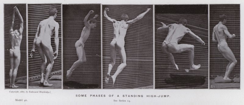 The Human Figure in Motion: Some Phases of a Standing High-Jump by Eadweard Muybridge