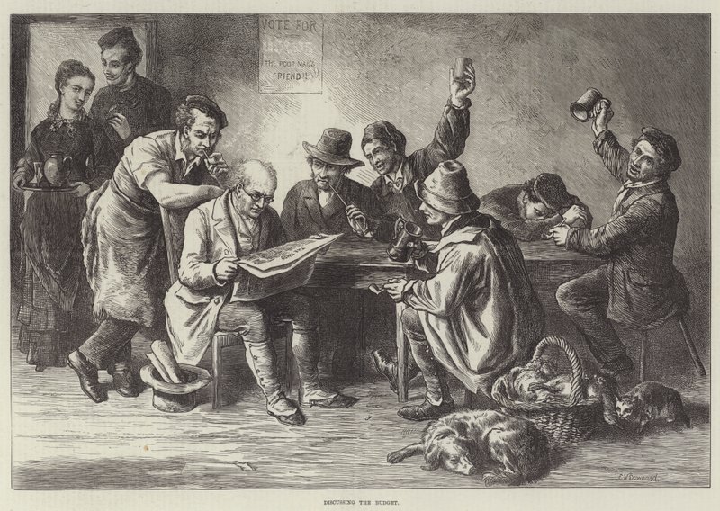 Discussing the Budget by Ebenezer Newman Downard